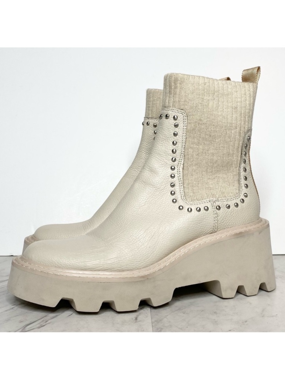 Dolce Vita Hoven Stud H2O Chelsea Chunky Leather Boot 9